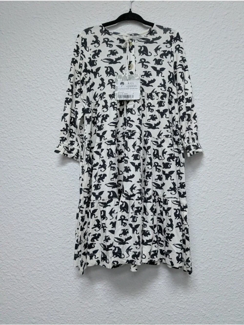 Kate Quinn Bamboo Black Dragons Gargoyle Prairie Dress 2T Spooky